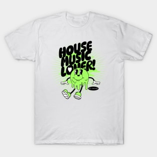 HOUSE MUSIC  - Lover Melting Mascot (green/black) T-Shirt